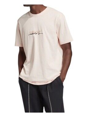 Adidas Originals Athleisure Casual Sports T-shirt Light Pink Men's Size L